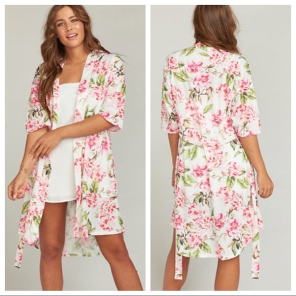 Show Me Your Mumu Brie Floral Kimono Robe, OneSize - Picture 1 of 6